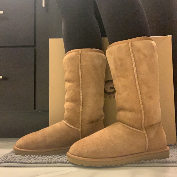 Size 6 Tall Ugg Tan Boots - Picture 11 of 15